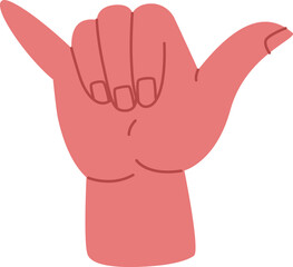 Hand Sign Alphabet Y Letter