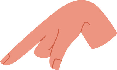 Hand Sign Alphabet Q Letter