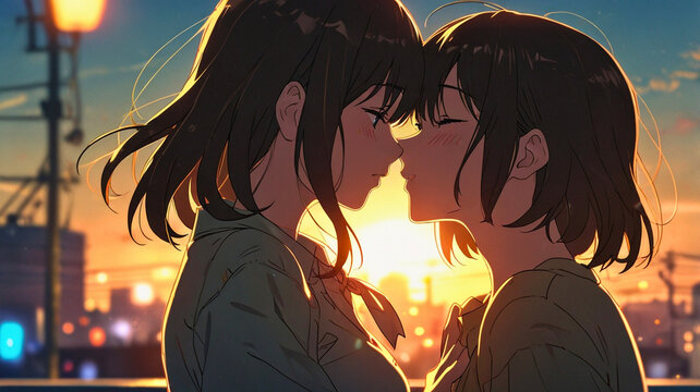 The connection between these two young people signifies the beginning of a great love full of warmth and joy.