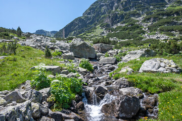 Landscape of Rila Mountain near Malyovitsa peak, Bulgaria
