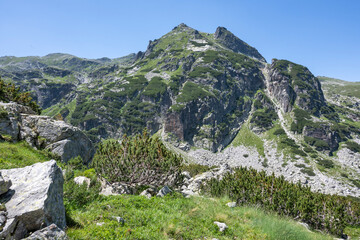 Landscape of Rila Mountain near Malyovitsa peak, Bulgaria