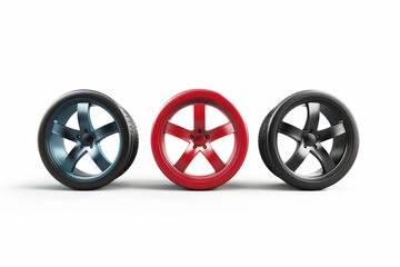 Car wheels icon, tire silhouettes, rim symbol, auto wheels sign, car tyre pictograms, automobile service logo