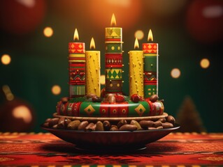A picture of a single cake with three candles on top, often used for birthday celebrations or other special occasions