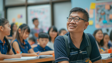 Singaporean teacher in class