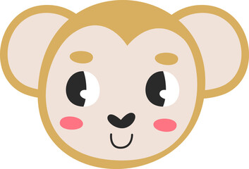 Monkey Head Childish