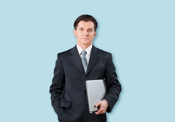 Young fun employee IT businessman worker