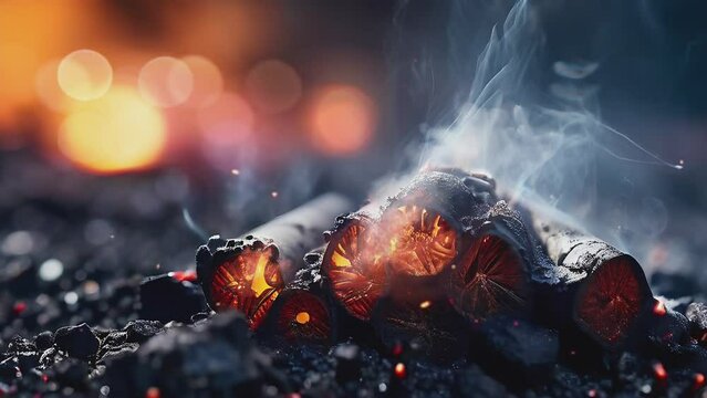 illustration of a burning cigarette