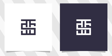 letter ts st logo design vector