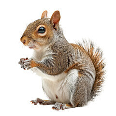 squirrel on a isolated white background, PNG