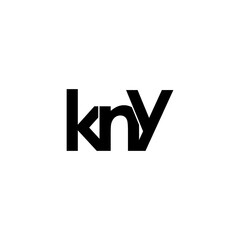 Obraz premium kny initial letter monogram logo design