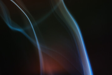 Close up of smoke abstract on black background