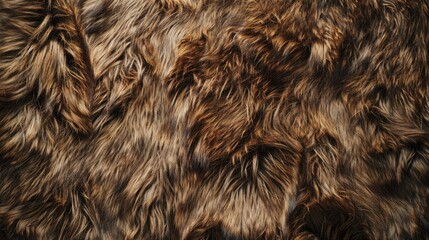 Naklejka premium Faux fur backdrop in brown