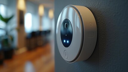 Smart Home Security System in Modern Interior