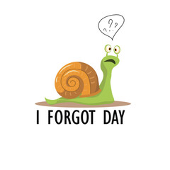 I Forgot Day, July 2, Funny snail © Ekaterina