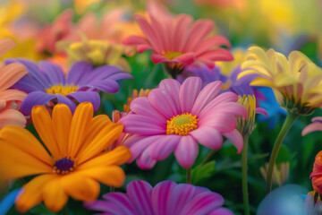 Colorful Daisy Flowers in Bloom
