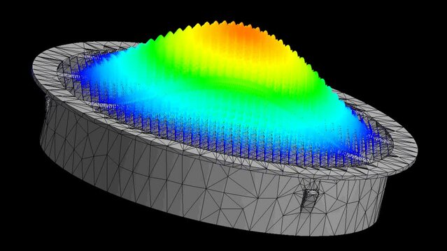 Mechanic simulation engineering - Louver Displacement and stress finite element analysis