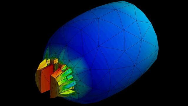 Mechanic simulation engineering - Nozzle Displacement and stress finite element analysis