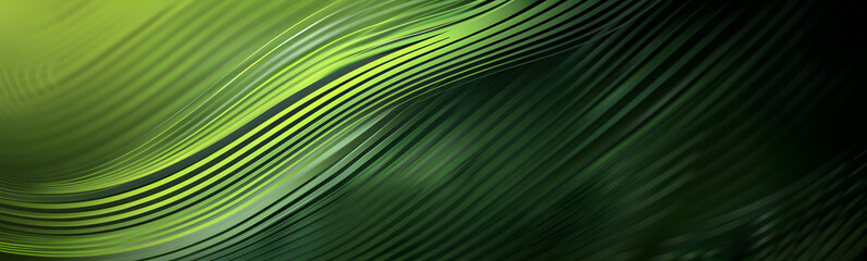 Obraz premium Abstract green vector background with stripes.