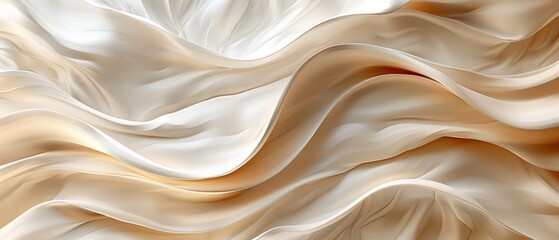 Obraz premium Abstract background of flowing fabric with soft, warm colors.