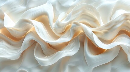 Fototapeta premium Abstract background of soft, white fabric with subtle texture and folds. Perfect for elegant designs.