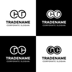 Obraz premium Letters CG and GC Infinity Logo, suitable for business with CG or GC related to Eternity
