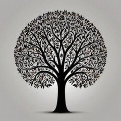  Black and White Artistic Tree
