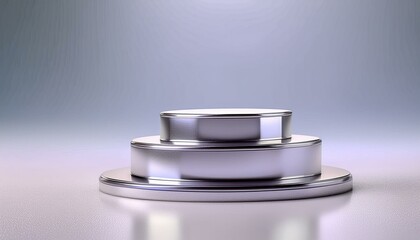 metal mirrored stage