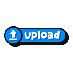 Upload Icon, Flat Icon, Vector Icon