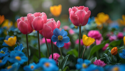 Naklejka premium flower background