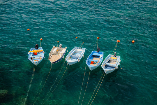 Boats on the Mediterranean coast 