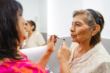 Adult Women Getting Ready Together