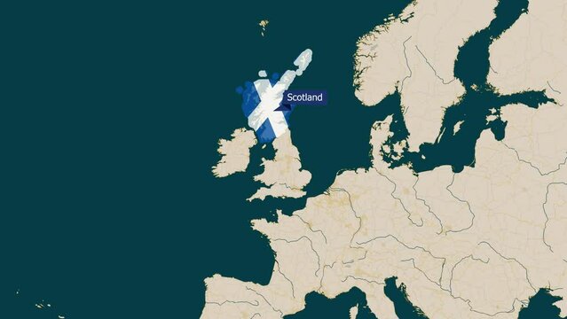 Animated Map of Scotland