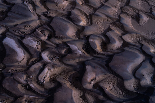 Cracks in Mud in New Mexico, United States