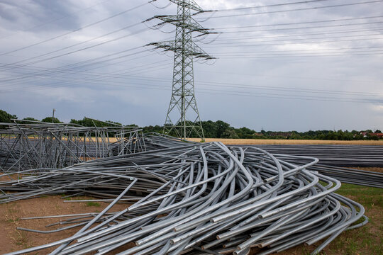 Metal construction in the countryside