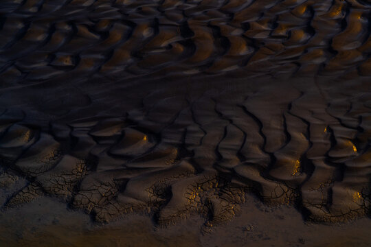 Cracks in Mud in New Mexico, United States