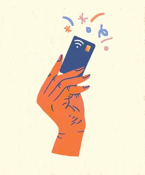 Hand Holding A Credit Card
