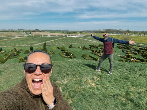 enjoying the countryside in jelling denmark