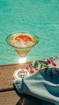 Cocktail Drink by the pool