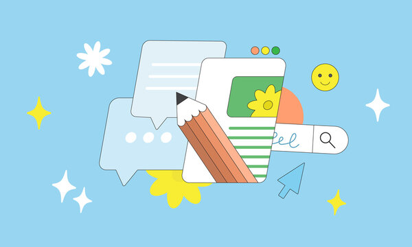 Online communication.