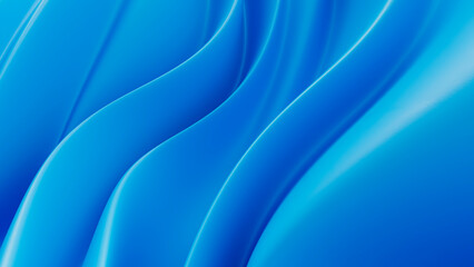 Wavy 3D abstract shape in poppy candy colors