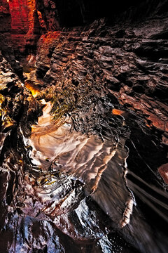 Worn and weather canyon gorge in western australia