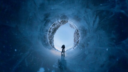 Icy tiny planet - exploring alien 360 world, escaping laws of physics