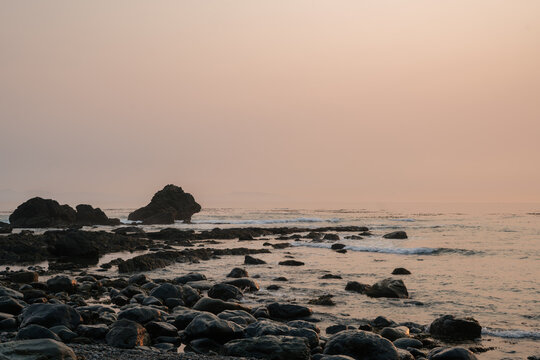 Vancouver Island Coast on the Sunset