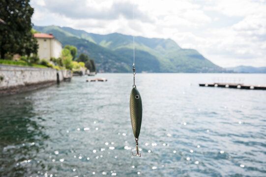 Fishing lure at lake