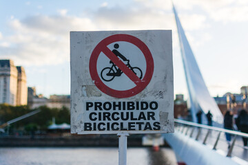 No bikes allowed