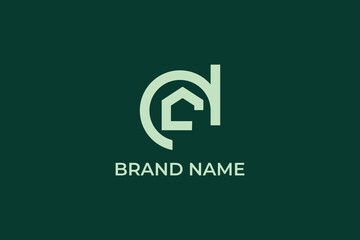 letter d with home logo, house logo, abstract small d with home logo, house logo, d home iconmark, real estate logomark