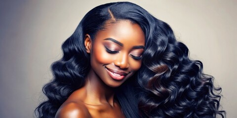 Fototapeta premium Model woman with shiny hair
