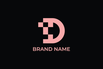 letter D success logo, letter D steps logo, letter D arrow logo, letter D drag race flag logo, letter D emblem logo