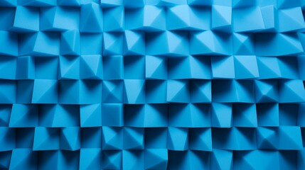 Fototapeta premium Enhance your sound quality with acoustic foam material on a stylish blue background.
