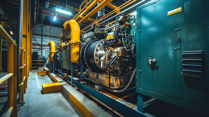 Fototapeta premium big diesel generator for power backup